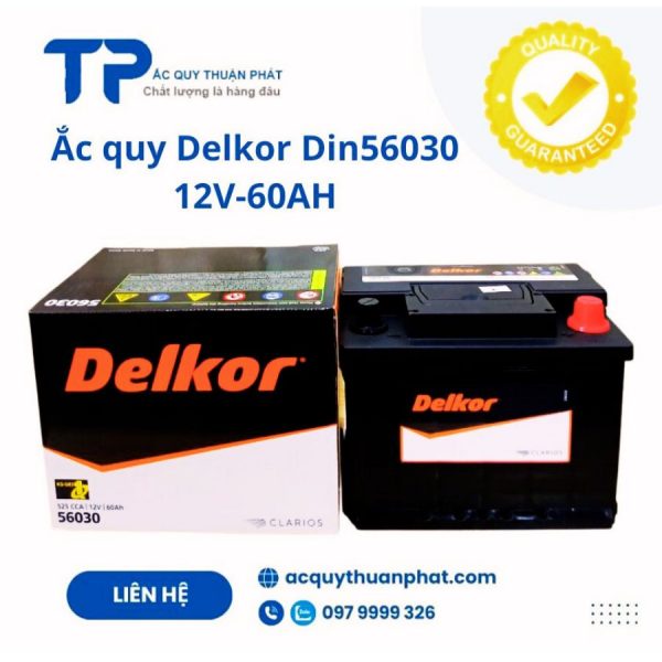 Ắc quy Delkor Din56030 12V-60AH