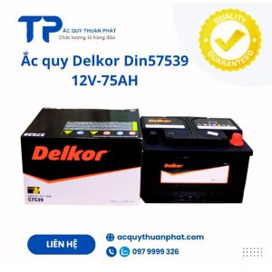 Ắc quy Delkor DIN57539 12V-75AH