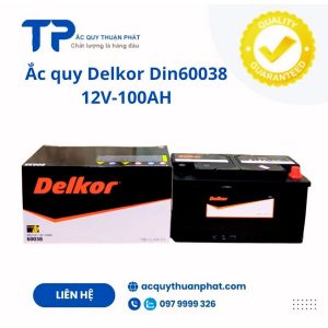 Ắc quy Delkor Din60038 12V-100AH