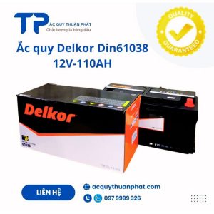 Ắc quy Delkor Din61038 12V-110AH