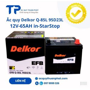 Ắc quy Delkor EFB Q-85L 95D23L 12V-65AH
