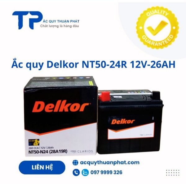 Ắc quy Delkor NT50-N24 28A19R 12V-26AH