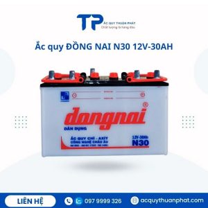 Ắc quy ĐỒNG NAI N30 12V-30AH chính hãng