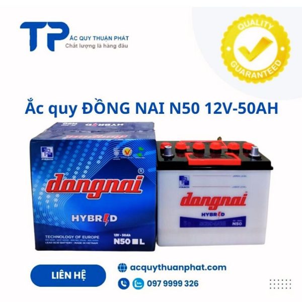 Ắc quy ĐỒNG NAI N50 12V-50AH