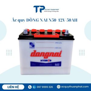 Ắc quy ĐỒNG NAI N50 12V-50AH chính hãng