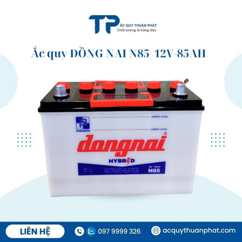 Ắc quy ĐỒNG NAI N85 12V-85AH chính hãng