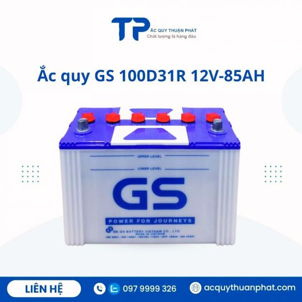 Ắc quy GS 100D31R 12V-85AH chính hãng