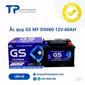 Ắc quy GS MF DIN60L 12V-60AH