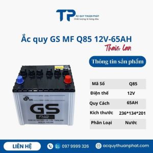 Ắc quy GS MF Q85 12V-65AH giá tốt