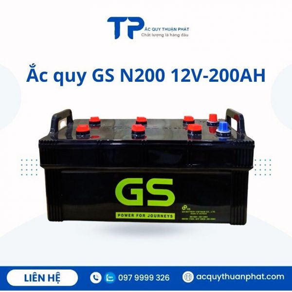 Ắc quy GS N200 12V-200AH chính hãng