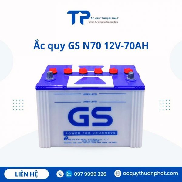 Ắc quy GS N70 12V-70AH chính hãng