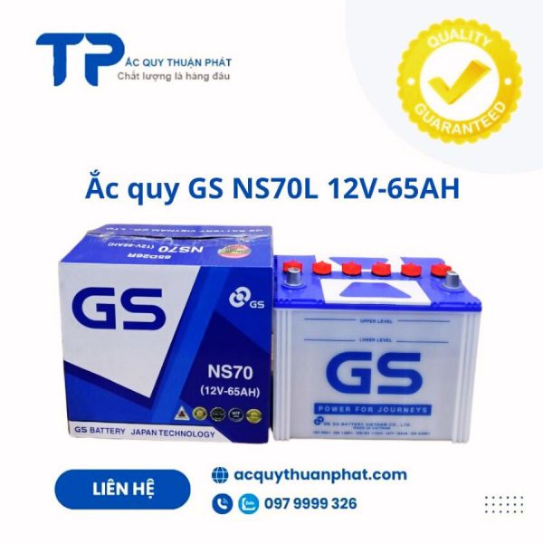 Ắc quy GS NS70 12V-65AH