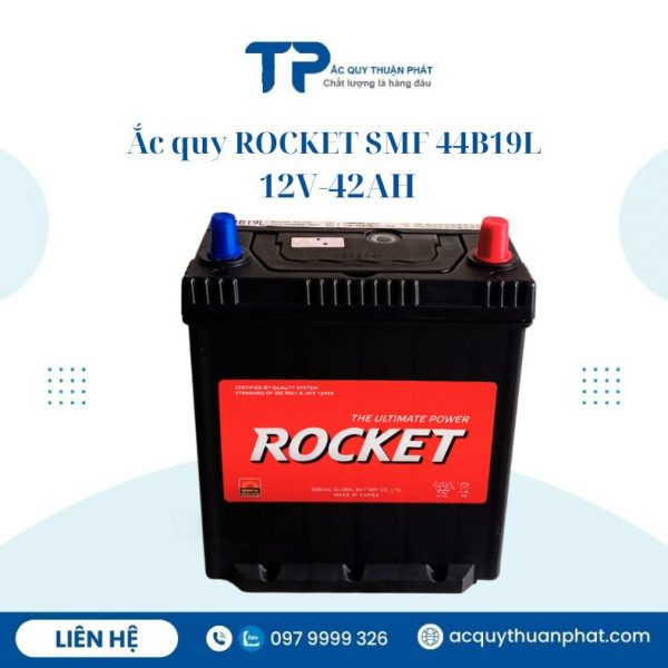 Ắc quy ROCKET SMF 44B19L 12V-42AH chính hãng