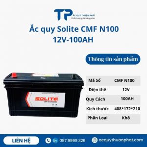 Ắc quy SOLITE CMF N100 12V-100AH miễn bảo dưỡng