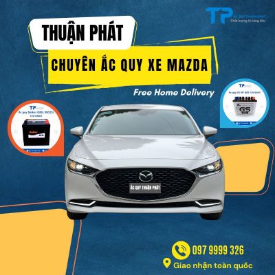 Ắc quy dùng cho xe Mazda chính hãng và chất lượng