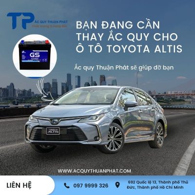 Thay ắc quy xe toyota altis chính hãng ở đâu