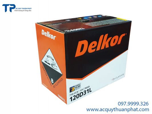 Ắc quy DELKOR 120D31L 12V-90AH được sản xuất bằng công nghệ tiên tiến nhất