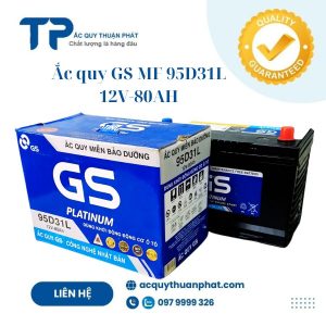 Ắc quy GS MF 95D31L 12V-80AH;