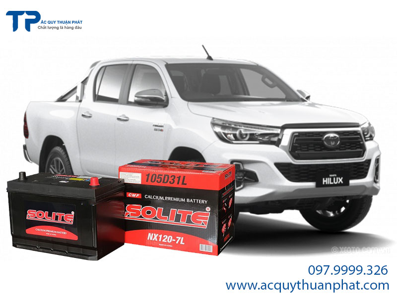 Ắc quy ô tô Toyota Hilux máy dầu và máy xăng – Mua loại nào? Ở đâu tốt nhất