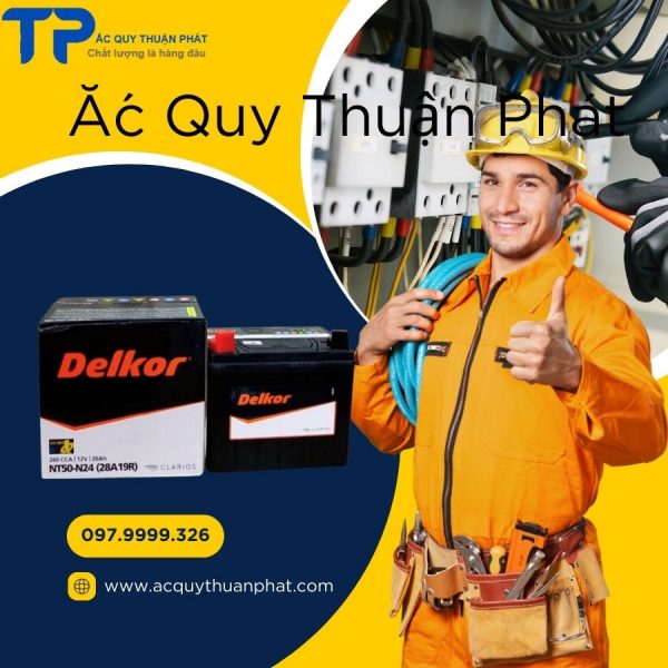 Ắc quy Delkor Nt50 chuyên dùng cho máy phát điện