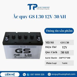 ẮC QUY GS L30 12V-30AH giá tốt