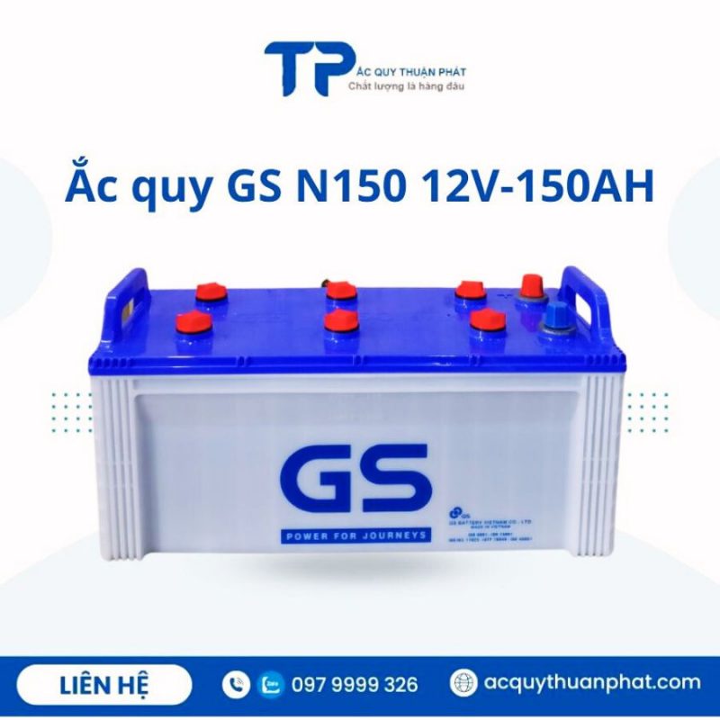 Ắc quy GS N150 12V-150AH chính hãng