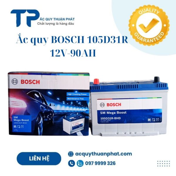 Ắc quy BOSCH 105D31R 12V-90AH