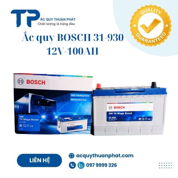 Ắc quy BOSCH 31-930 12V-100AH