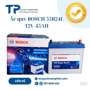 Ắc quy BOSCH 55B24L 12V-45AH