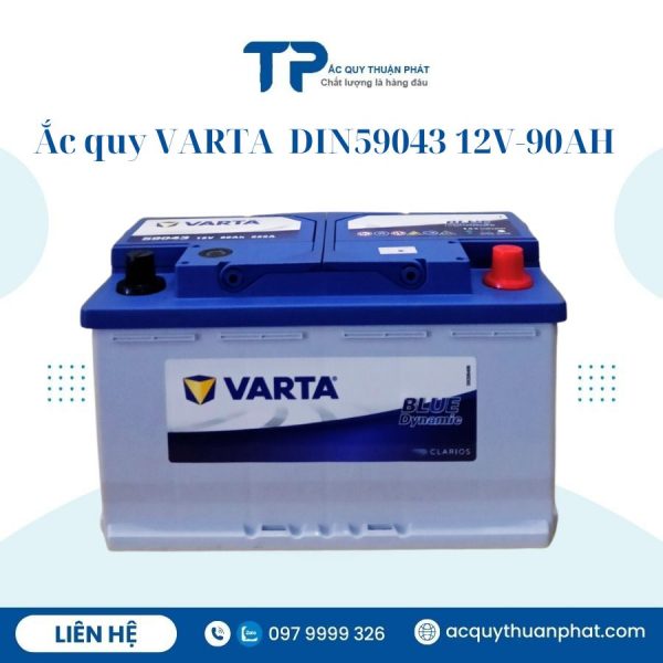 Ắc quy Varta Din59043 12V-90AH chính hãng