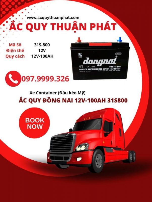 Ắc quy đồng nai chuyên dùng cho đầu kéo