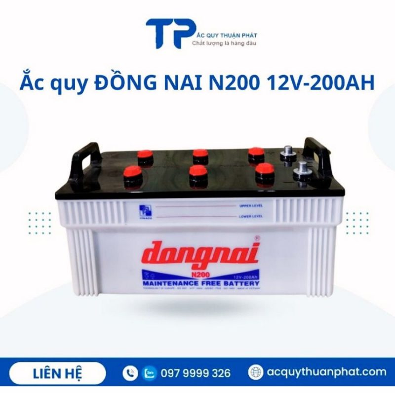 Ắc quy ĐỒNG NAI N200 12V-200AH chính hãng