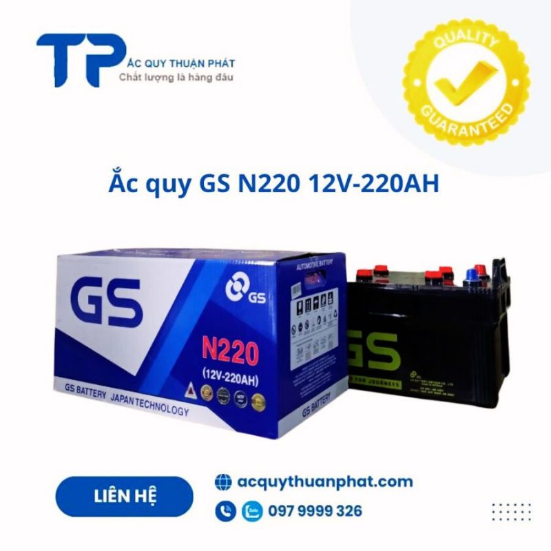 Ắc quy GS N220 12V-220AH