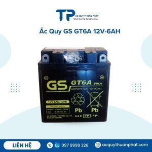 Ắc quy xe máy GS GT6A 12V-6AH chính hãng