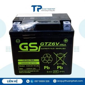 Ắc quy xe máy GS GTZ6V 12V-5AH chính hãng