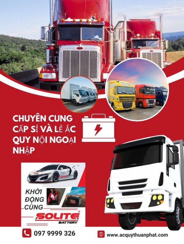 Ắc quy xe tải bến xe ngã 4 ga