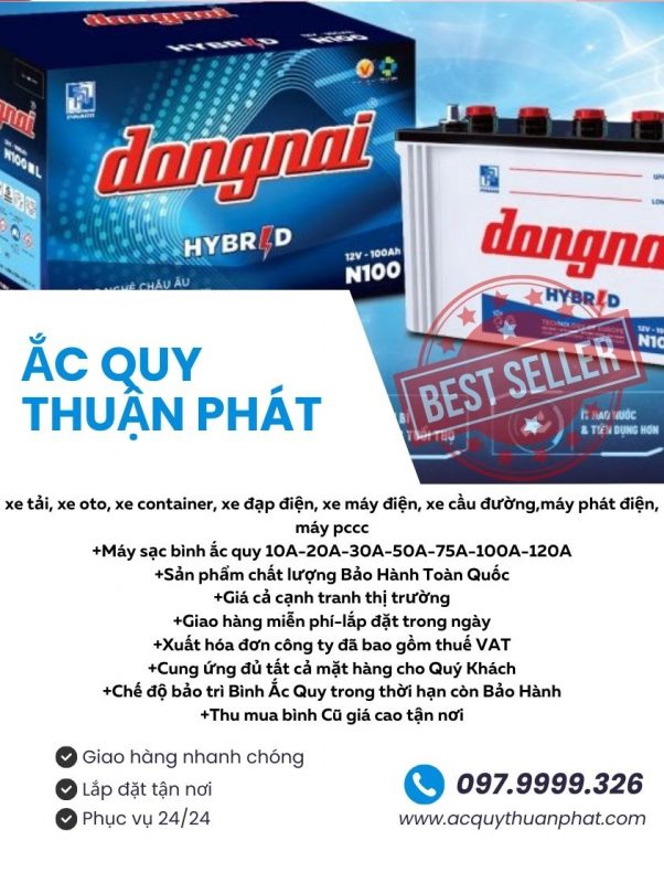 Đại lý ắc quy Đồng Nai giá tốt tại Quốc lộ 22