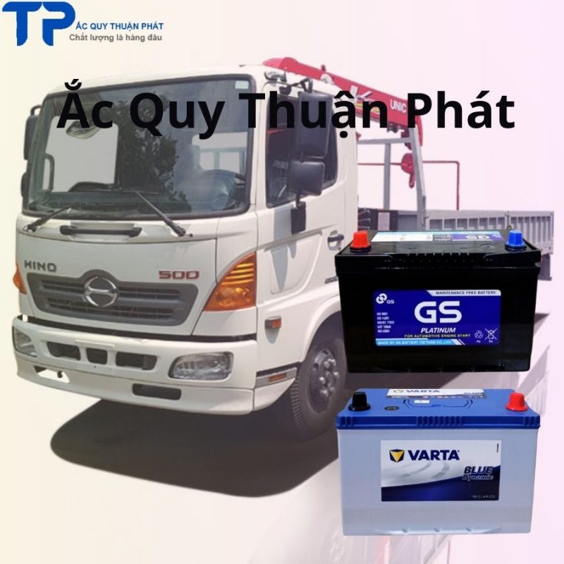 Đại lý ắc quy xe tải cẩu;