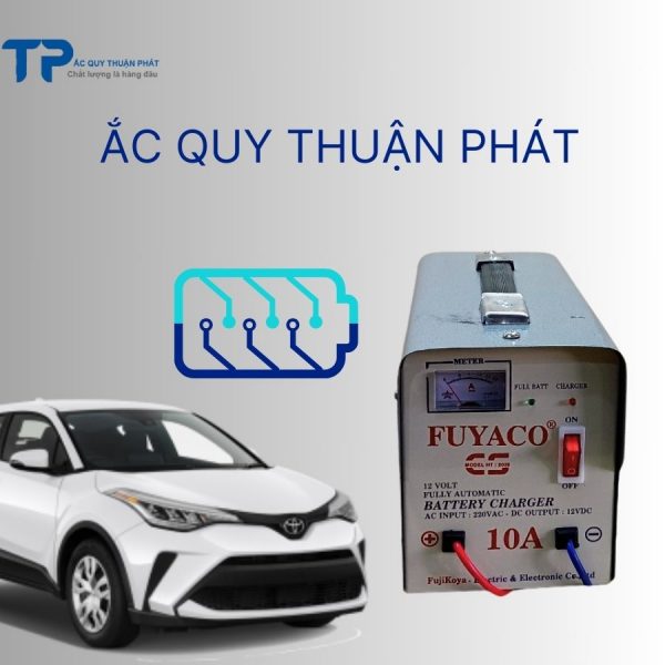 Máy sạc tự động Fuyaco 12V-10A chuyên dùng cho ắc quy