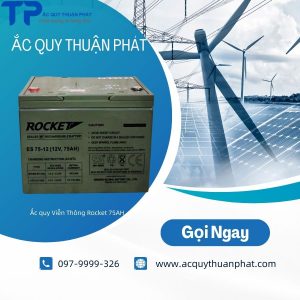 Nhà phân phối ắc quy Rocket ES75-12V giá tốt tại TPHCM