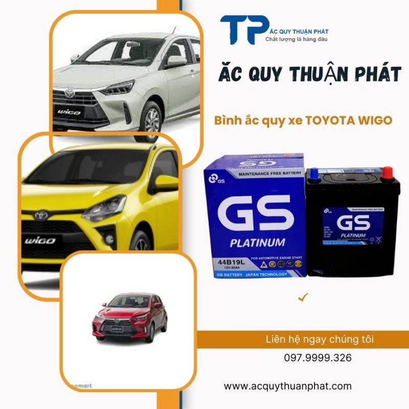 ẮC QUY GS MF 44B19L 12V-40AH giá tốt;