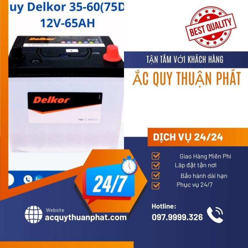 Đại lý ắc quy Delkor giá tốt tại Thủ Đức