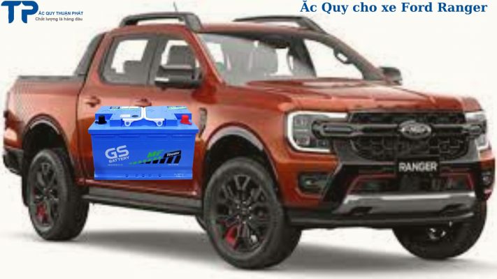 Thay ắc quy GS Din80L chuyên dụng cho xe Ford Ranger;