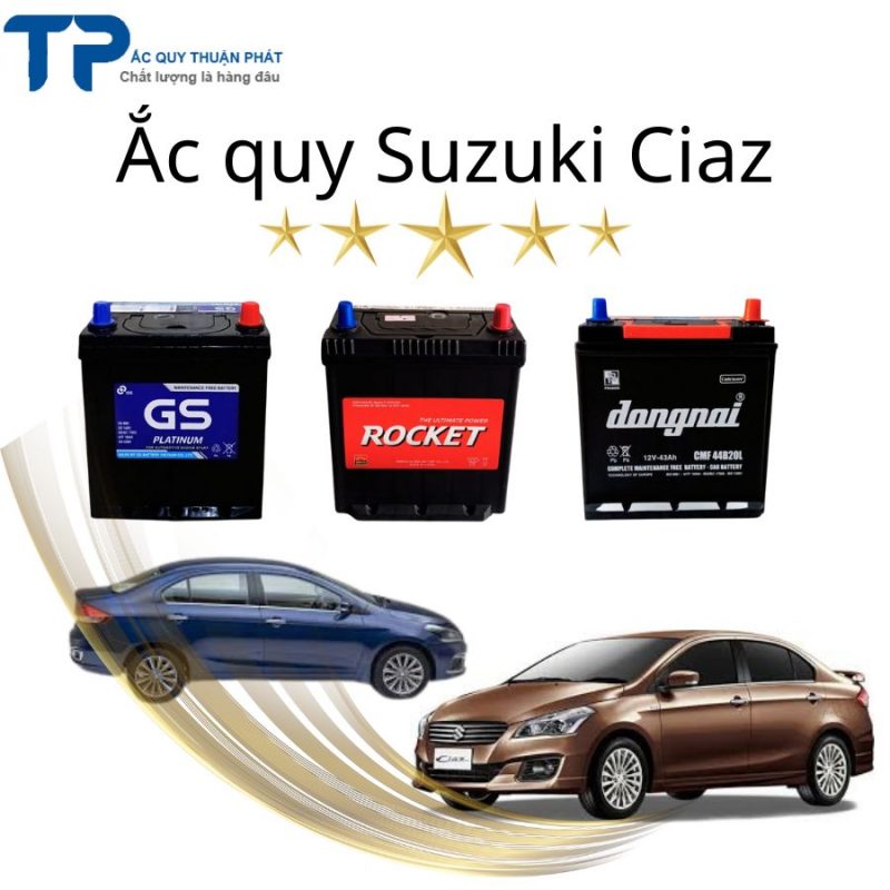 Thay ắc quy Suzuki Ciaz tận nơi tại TPHCM;