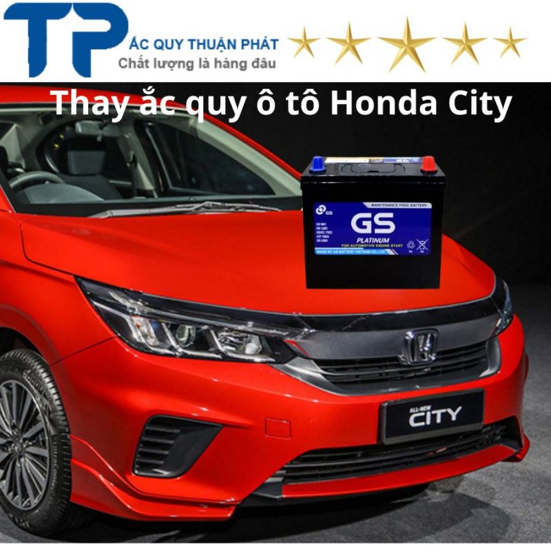 Thay ắc quy Honda City tận nơi TPHCM;