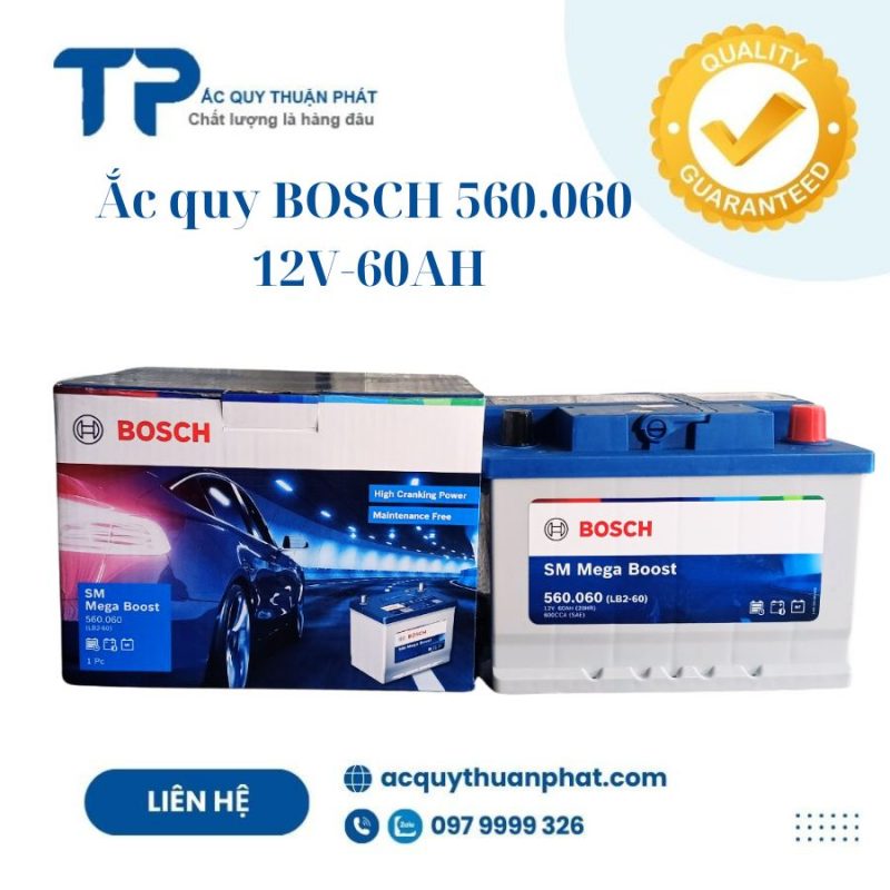 Ắc quy BOSCH Din560.060 12V-60AH