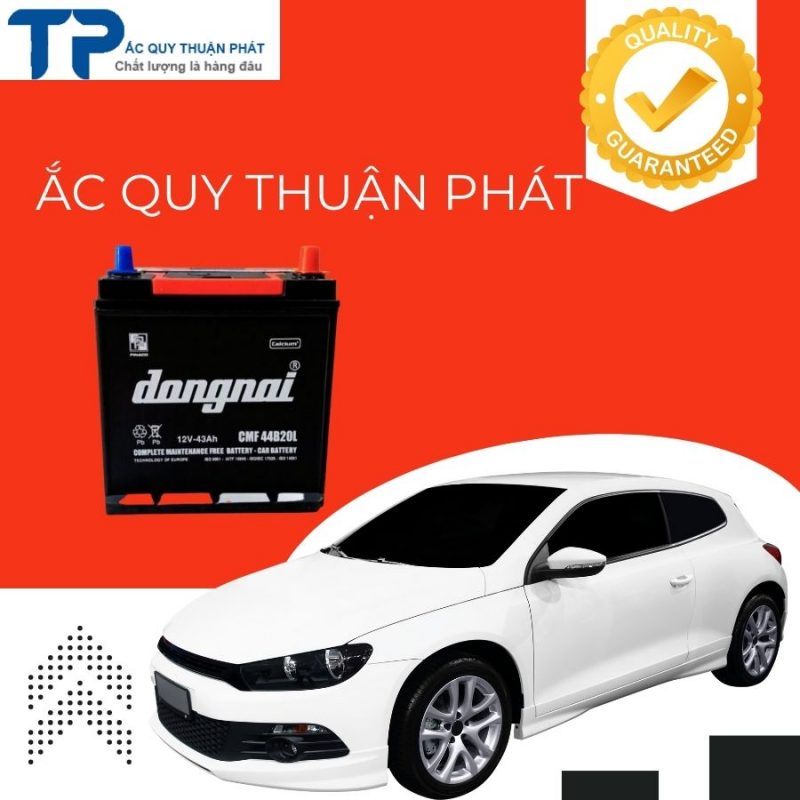 Ắc quy Đồng Nai 44b20l chuyên dùng cho xe ô tô