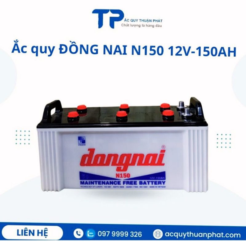 Ắc quy ĐỒNG NAI N150 12V-150AH chính hãng