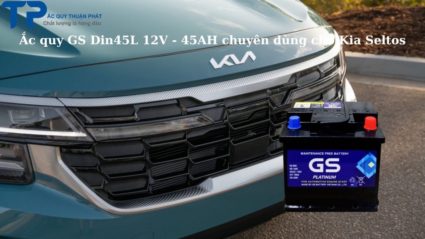 Ắc quy GS Din45L 12V - 45AH chuyên dùng cho Kia Seltos