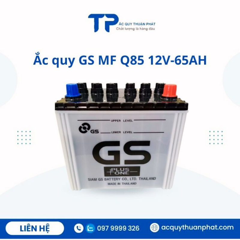 Ắc quy GS MF Q85 12V-65AH chính hãng